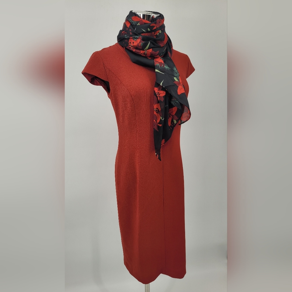 Jones New York NWT Red Sheath Dress Women's sz. 2